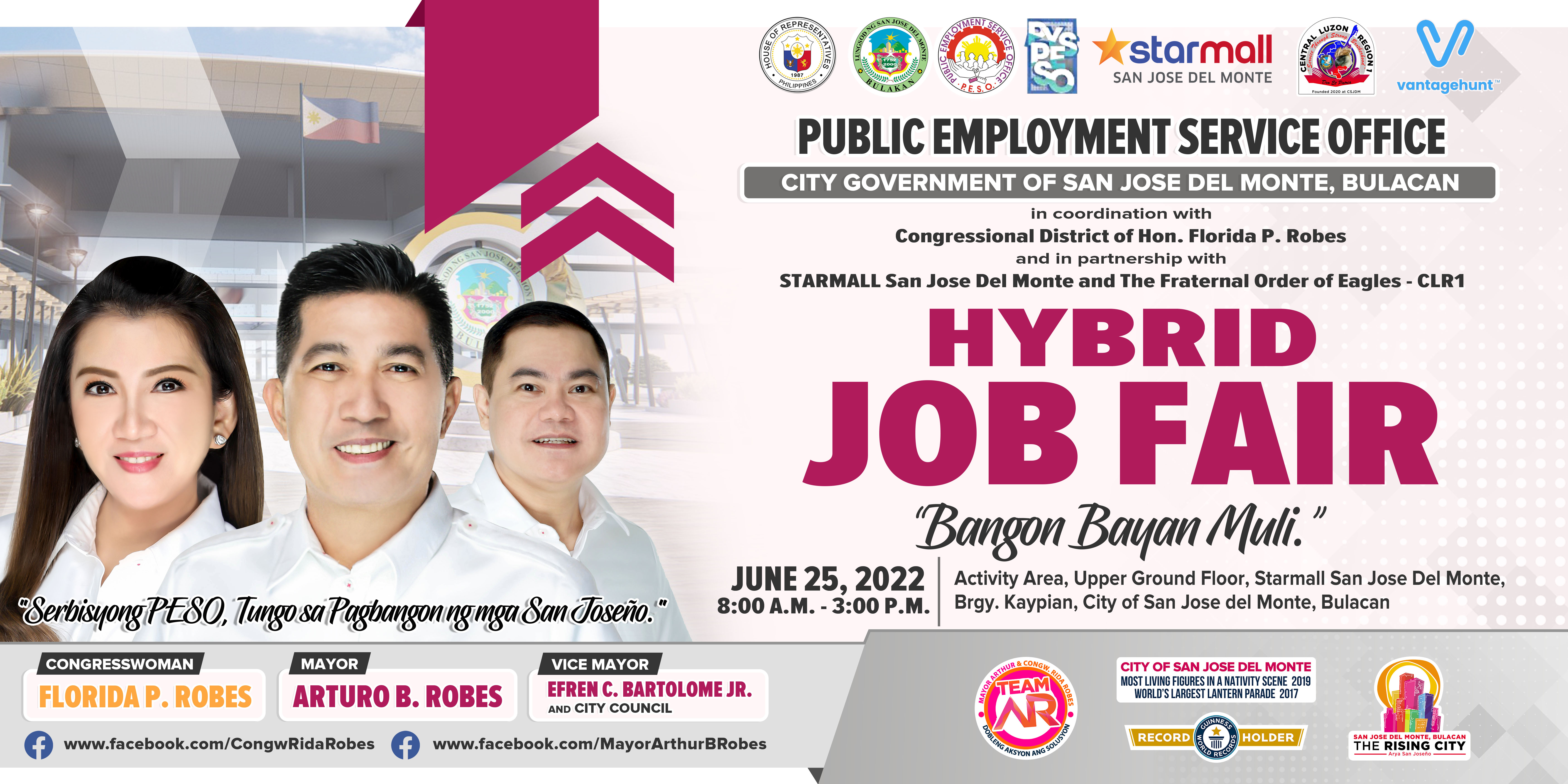 Hybrid Job Fair: Bangon Bayan Muli Banner Vantagehunt
